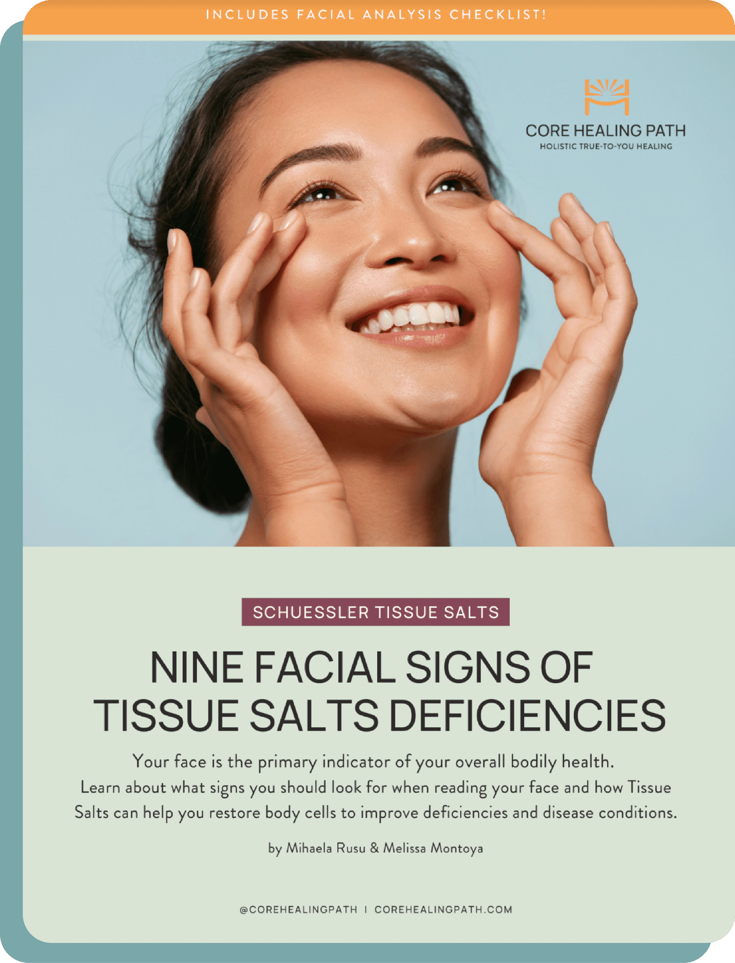 9 Facial Signs of Tissue Salts Deficiencies guide cover