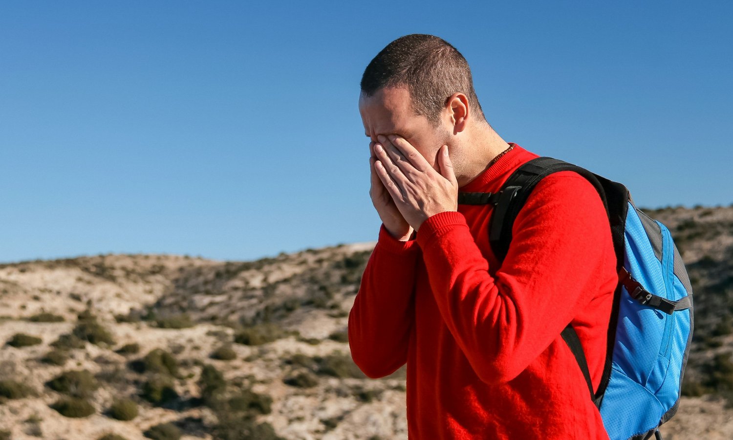 Man struggling with sinus infection and wants to treat it with homeopathy